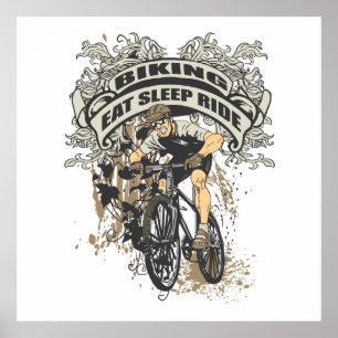 Poster Coma, durma, monte Biking