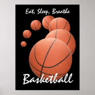 Poster Coma, durma, respire… o basquetebol