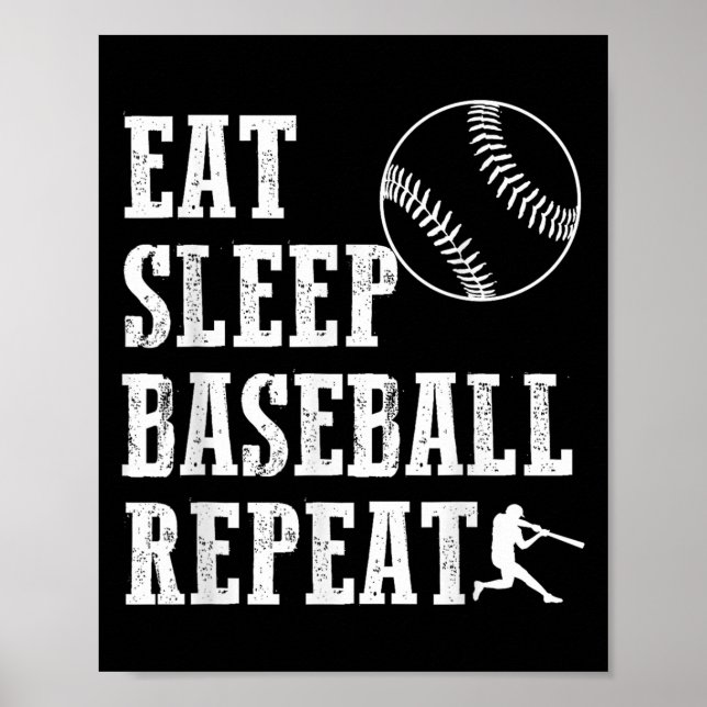 Poster Coma o Baseball Repetidor Repetit Batter Life Srt  (Frente)