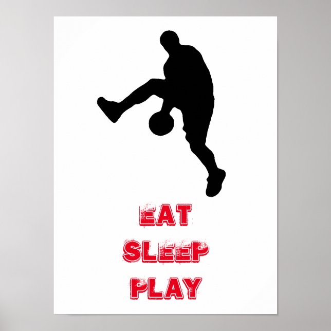 Poster Coma o jogador de basquete do Sleep (Frente)