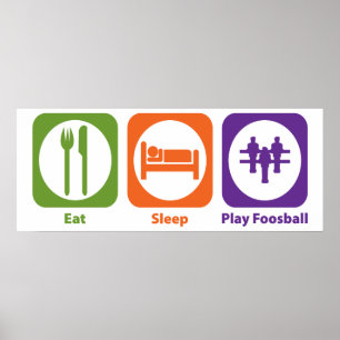 Pôster Coma o jogo Foosball do sono