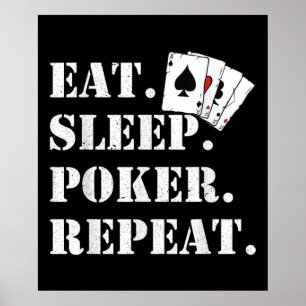 Poster Coma o pôquer do sono Repetir Casino dizendo pôq