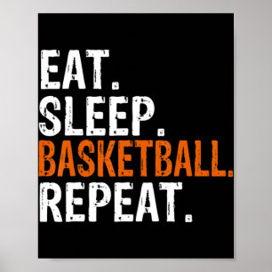 Poster Coma o Presente Repetitivo de Basquete no Sono