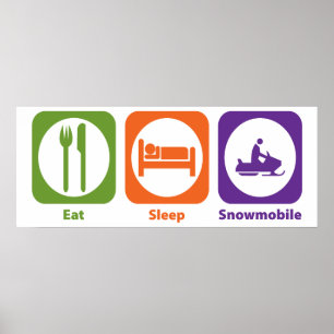Poster Coma o Snowmobile do sono