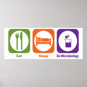 Pôster Coma o sono fazem a microbiologia