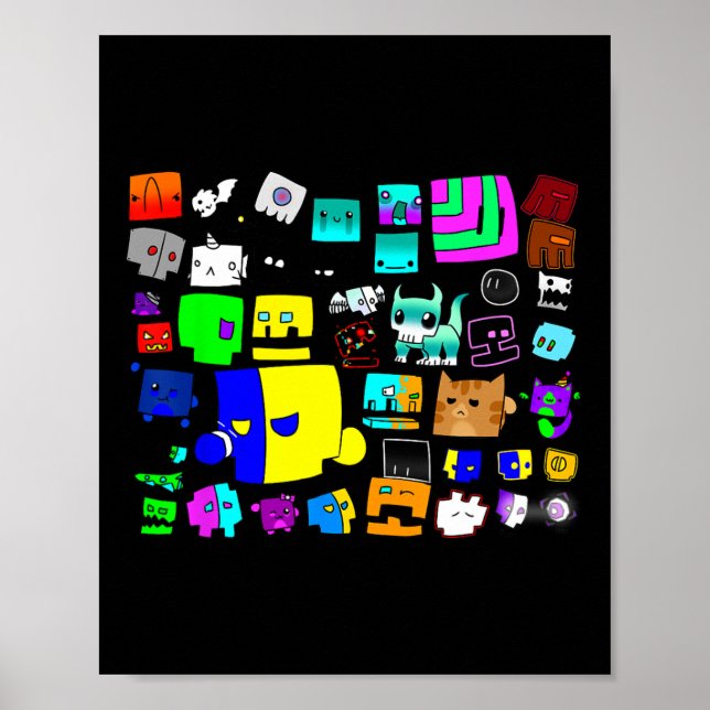 Poster Coma O Travamento Do Sono Repetir A Geometria Do J (Frente)