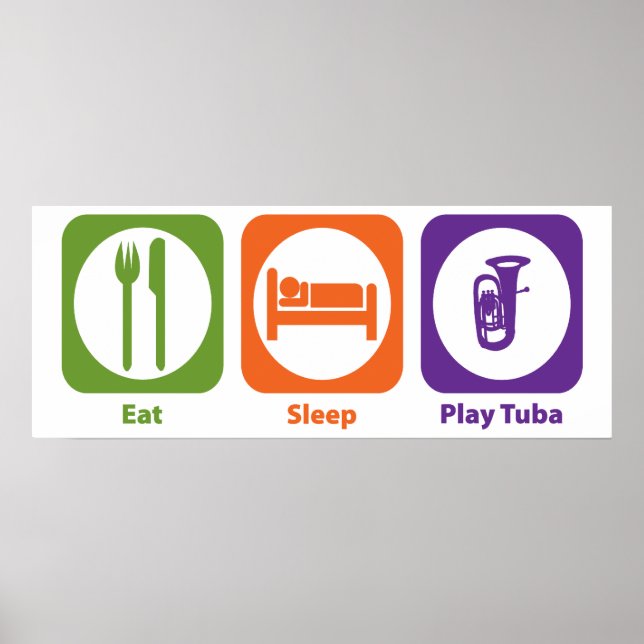 Poster Coma o Tuba do Play Sleep (Frente)