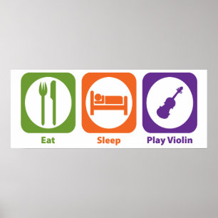 Poster Coma o violino do jogo do sono