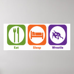 Pôster Coma o Wrestle do sono