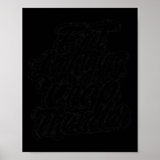 Poster Coma Relâmpagos e Cague Trovões - Musculação E  (Frente)
