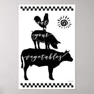 POSTER COMA SEUS VEGETAIS!