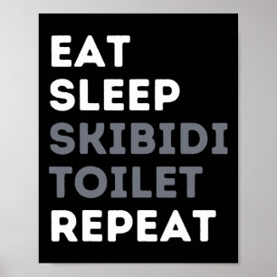 Poster Coma Sleep Skibidi Toilet Repete Toil Engraçado Sk