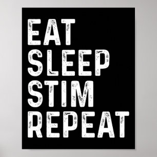 Poster Coma Sleep Stik Repete Autismo Sensibilização Cria