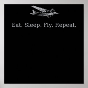 Poster Coma Sono Drones Voadores Repetir Presente Aviador