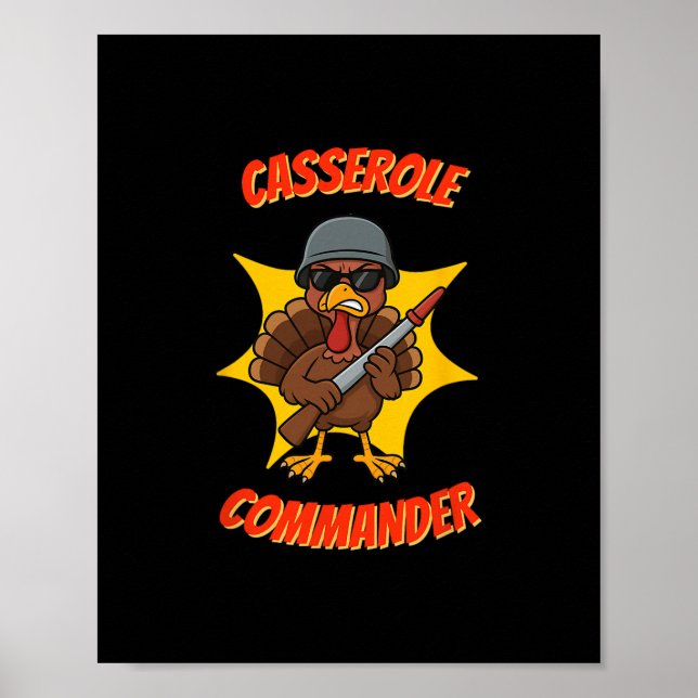 Poster Comandante Cerole Engraçado Adorável Peru de Ação  (Frente)