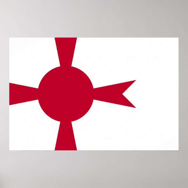Pôster Comandante do Marinho Imperial Japonês, bandeira d (Frente)