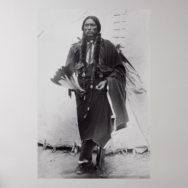 Poster Comandante Guerreiro Quanah Parker c. 1885 (Frente)