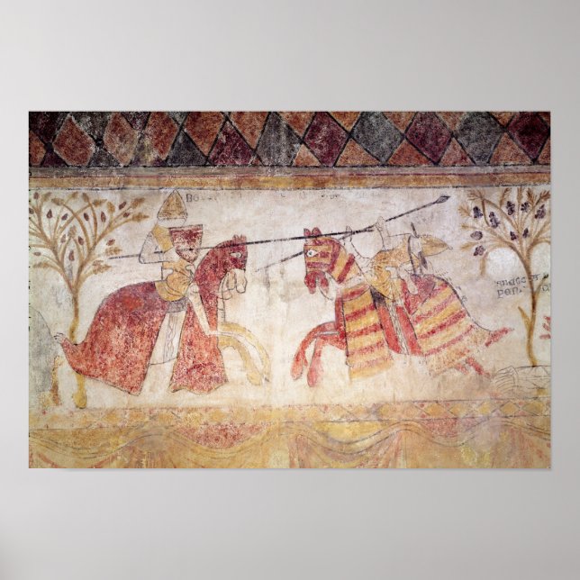 Poster Combat between an Angevin King and Manfred (Frente)