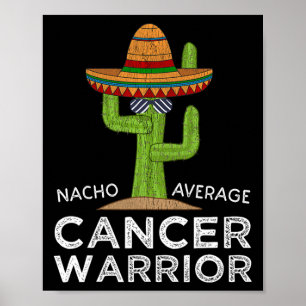 Poster Combate ao cancer Suporta Warri Engraçado de Comba