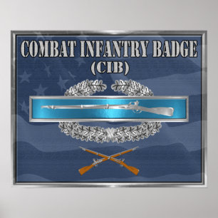Poster Combate ao Crachá Infantryman (CIB)