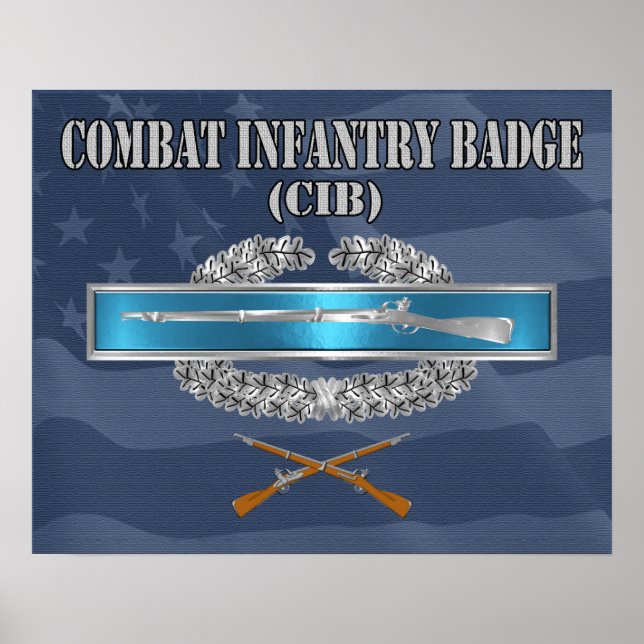 Poster Combate ao Crachá Infantryman (CIB) (Frente)