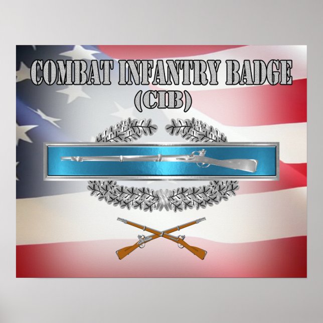 Poster Combate ao Crachá Infantryman (CIB) (Frente)