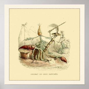 Pôster Combate De Deux Raffines pela festão de JJ