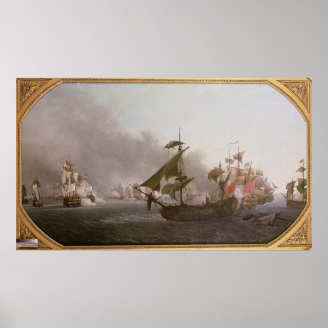 Poster Combate Naval da Ilha de Granada (Frente)