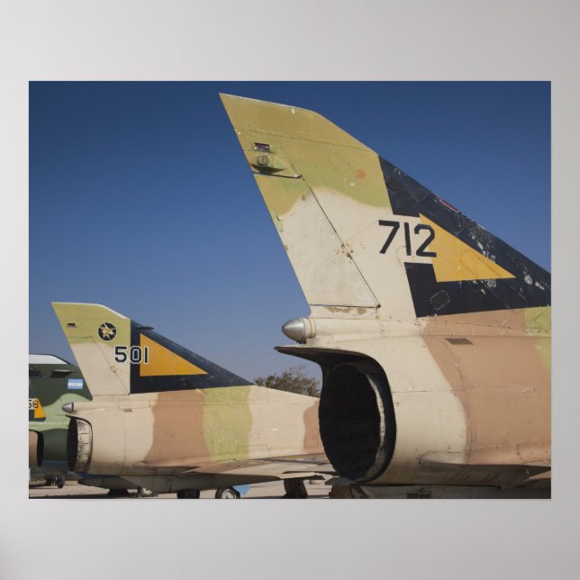 Poster combatente israelita do Kfir (Frente)