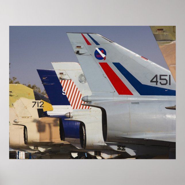 Pôster combatente israelita do Kfir (Frente)