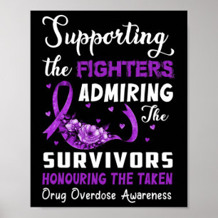 Poster Combatentes De Apoio Que Honram A Sobredosagem Com