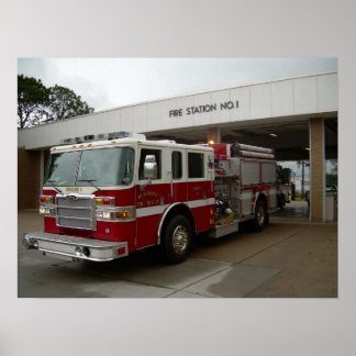 Poster Combatentes de incêndio de Beaumont