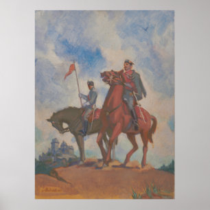 Poster Combatentes pela Liberdade - Pintura Equestre de K