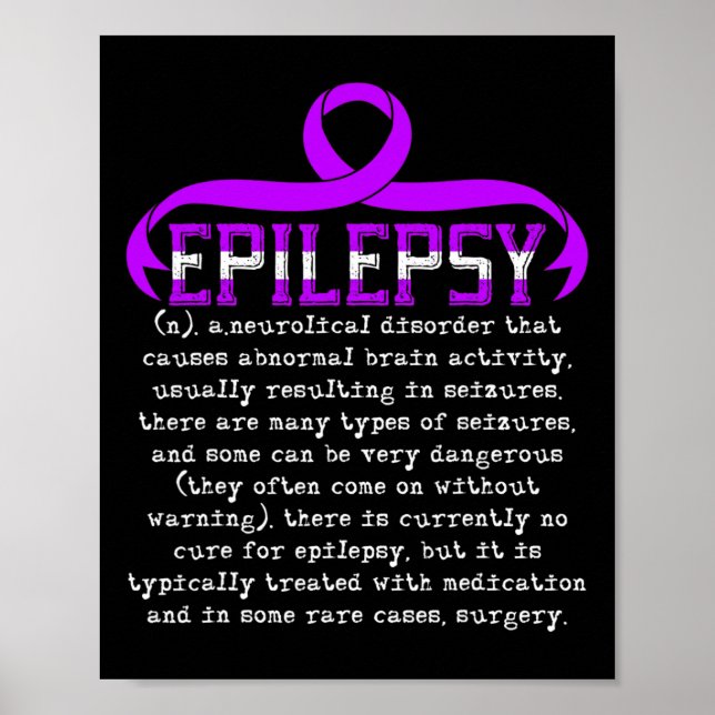 Poster Combater Epilepsia Epiléptica Mês de Conscientizaç (Frente)