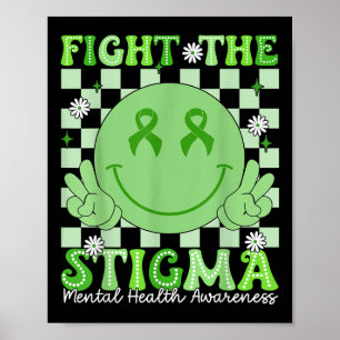 Poster Combater O Sorriso De Estigma Enfrentando A Saúde