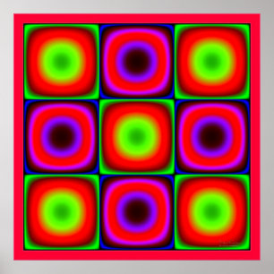 Poster Combinação de cores oscilante