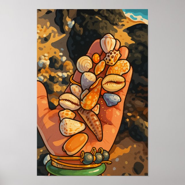 Poster Combinação em praia (Frente)