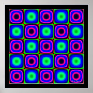 Pôster Combinações de cores de brilho