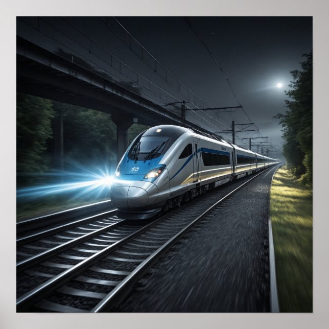 Poster Comboio a bala (Frente)