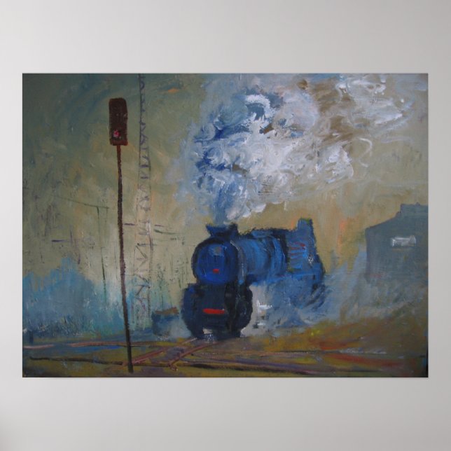 Pôster comboio a vapor (Frente)