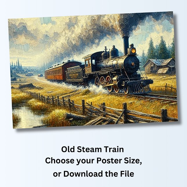 Poster Comboio A Vapor (Criador carregado)
