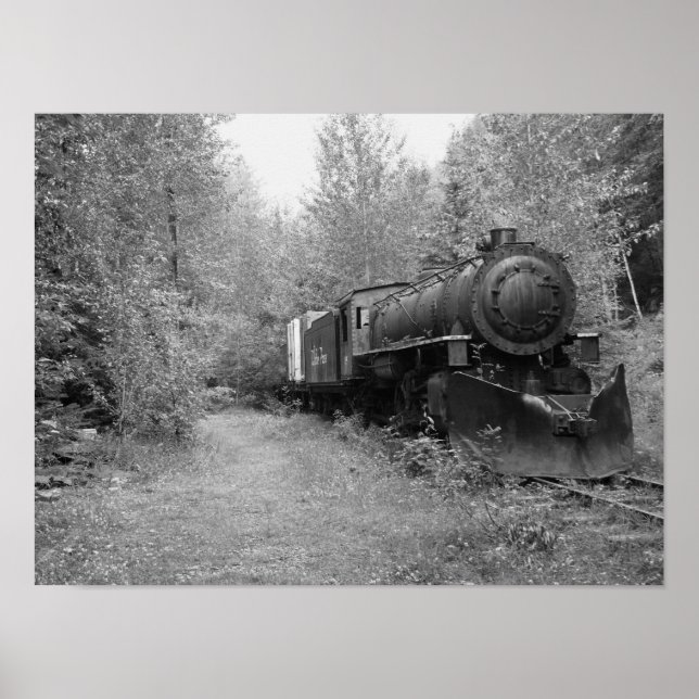 Pôster Comboio a vapor fora de uso (Frente)