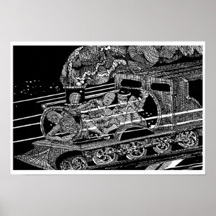 PÔSTER COMBOIO A VAPOR POR BARRY COOKE