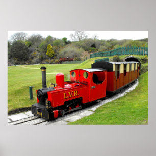 Poster comboio a vapor Zebedee