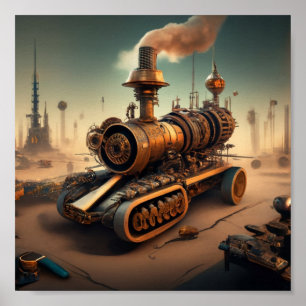 Poster Comboio cibervapor