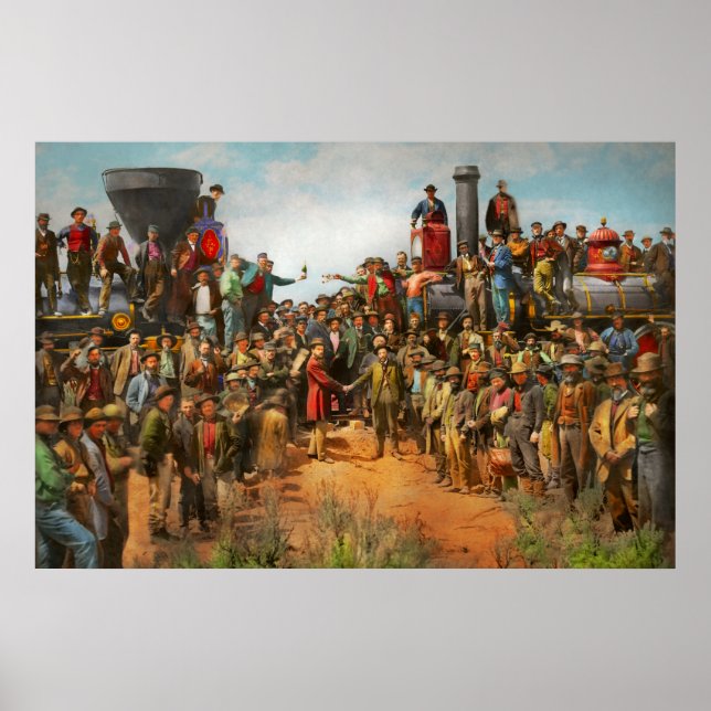 Poster Comboio - Civil - Foto do champanhe 1869 (Frente)