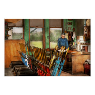 Pôster Comboio - Controles - Na torre de sinais 1940