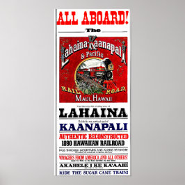 Pôster Comboio da Cana de Açúcar com Locomotivas Baldwin