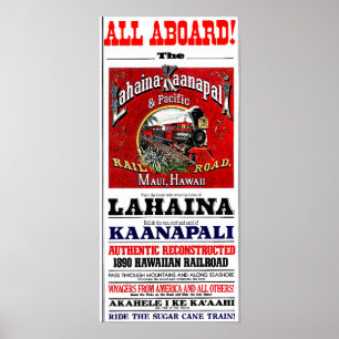 Pôster Comboio da Cana de Açúcar com Locomotivas Baldwin