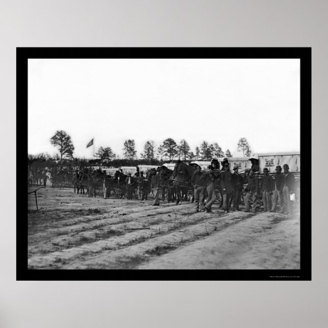 Pôster Comboio de ambulância do engenheiro 1863 (Frente)